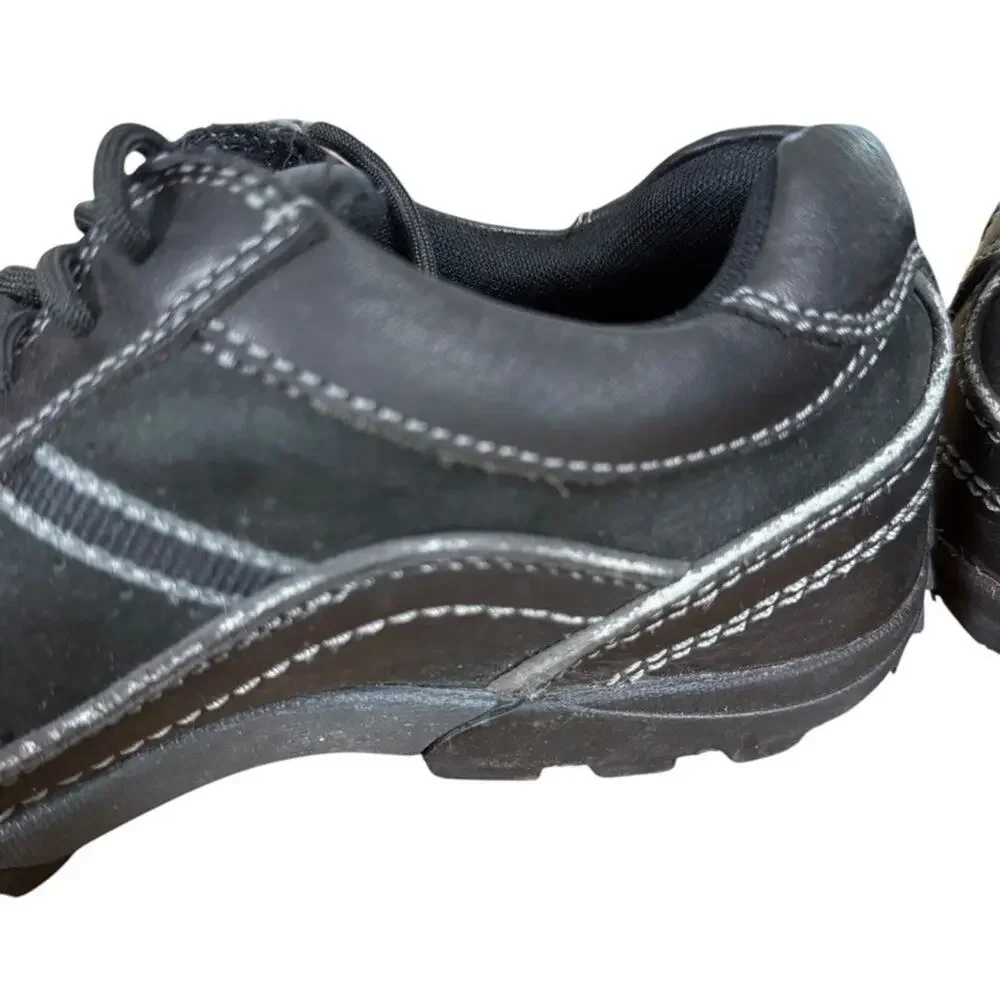 Rockport Mens Black Lace Up Sneakers Leather Comfort Shoes Dery sz 8.5